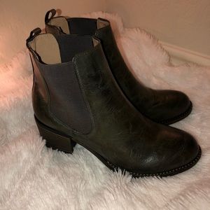 Maurices Olive Booties size 8.5